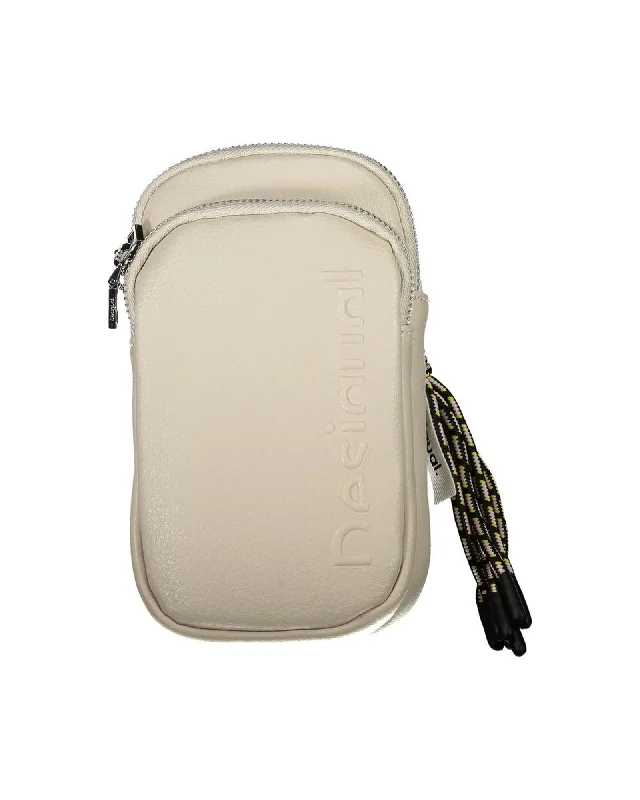 Desigual  Bolsa Bandolera Crossbody Bag Beige Sleek Bags, Perfect Prices