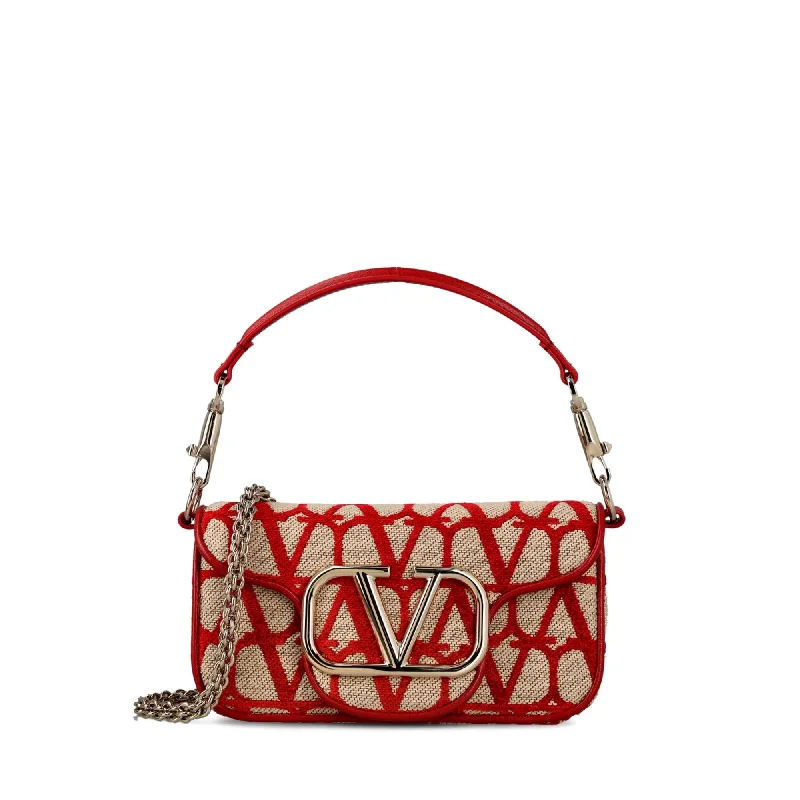 Valentino VLogo Plaque Foldover Top Shoulder Bag