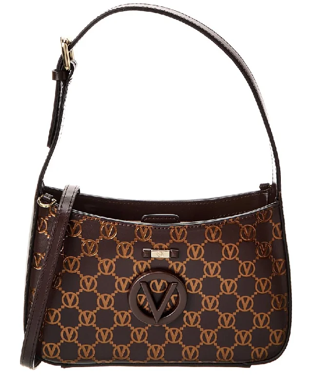 Valentino By Mario Valentino Kai Monogram Leather Crossbody