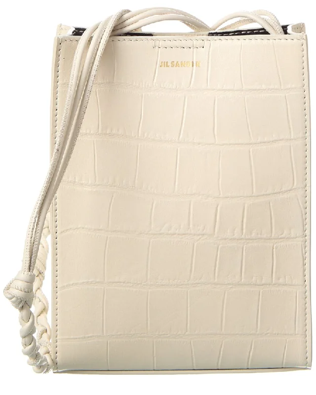 Jil Sander Tangle Small Croc-Embossed Leather Shoulder Bag Fashion-Forward Bags At Exclusive Promotional Prices Jil Sander Tangle Small Croc-Embossed Leather Shoulder Bag Fashion-Forward Bags At Exclusive Promotional Prices