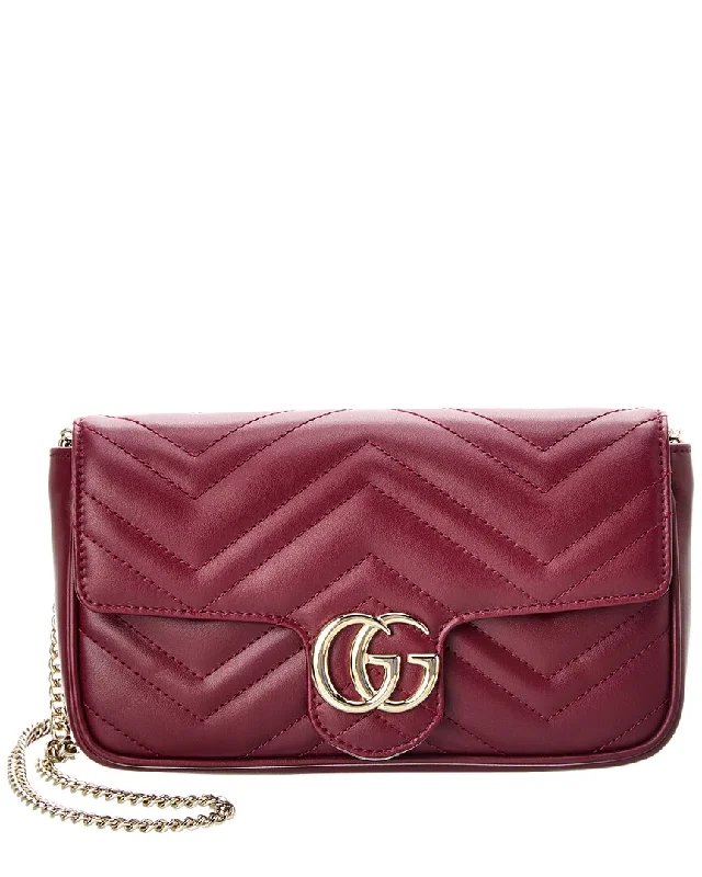 Gucci Gg Marmont Mini Leather Shoulder Bag Upgrade Your Look With Fashionable Bags