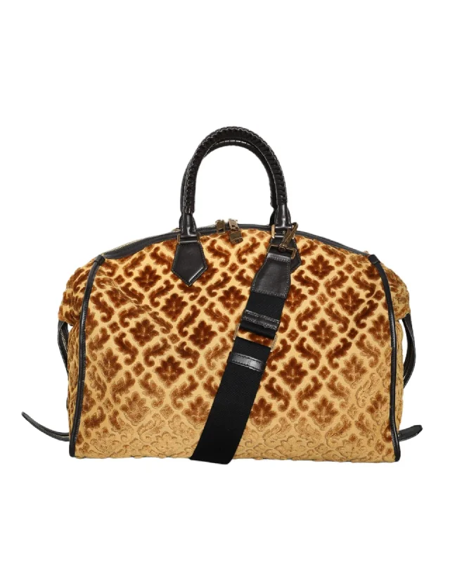 Dolce & Gabbana Velvet Top Handle Shoulder Duffle Bag Best Bag Sale Of The Season