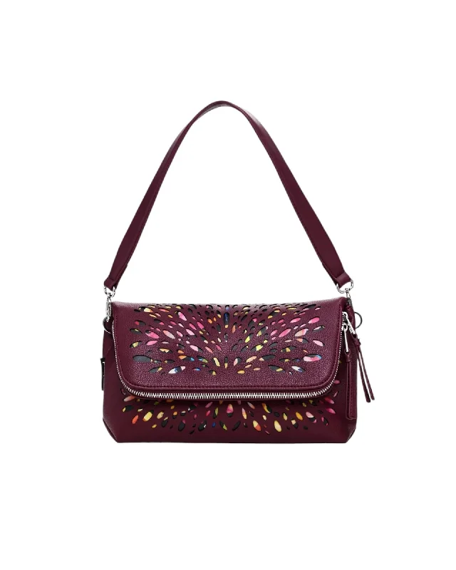 Desigual Bolsito Shoulder Bag Cutout Design Bordeaux Best Deals On Premium Handbags Desigual Bolsito Shoulder Bag Cutout Design Bordeaux Best Deals On Premium Handbags