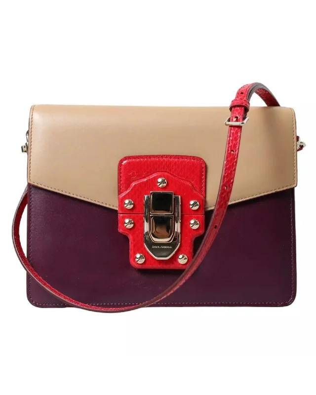 Dolce & Gabbana Leather Crossbody Bag with Ayers Leather Inserts