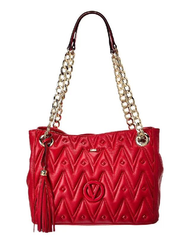 Valentino By Mario Valentino Luisa Diamond Leather Shoulder Bag Luxury Handbags At Budget-Friendly Rates Valentino By Mario Valentino Luisa Diamond Leather Shoulder Bag Luxury Handbags At Budget-Friendly Rates
