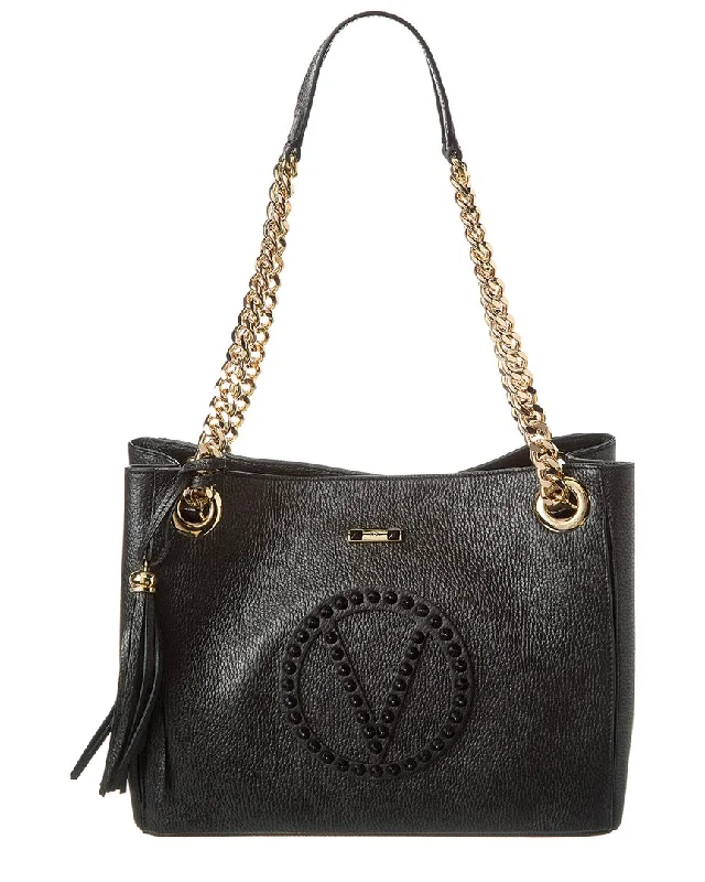 Valentino By Mario Valentino Luisa Rock Leather Shoulder Bag Fashion Bags With Huge Discounts Valentino By Mario Valentino Luisa Rock Leather Shoulder Bag Fashion Bags With Huge Discounts