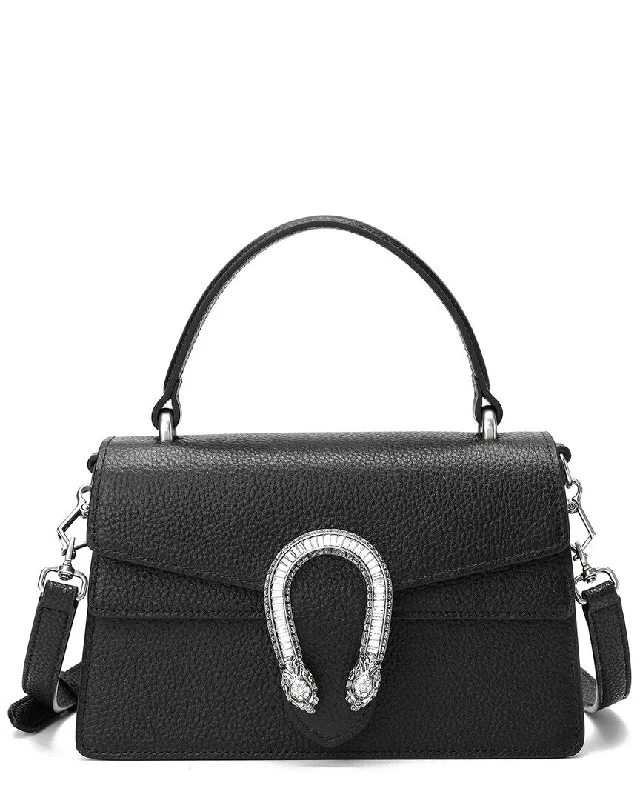 Tiffany & Fred Paris Full-Grain Top-Handle Shoulder Bag Best Handbag Sale Of The Season Tiffany & Fred Paris Full-Grain Top-Handle Shoulder Bag Best Handbag Sale Of The Season