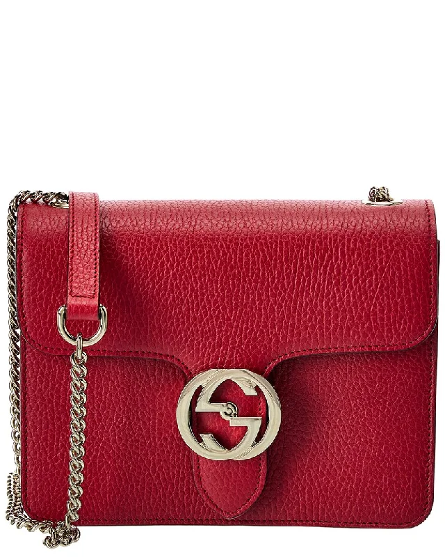Gucci Interlocking G Small Leather Shoulder Bag Trendy Totes, Shop & Save