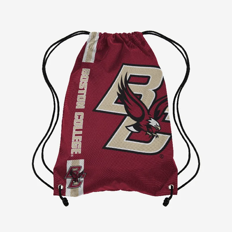 Boston College Eagles Big Logo Drawstring Backpack Elegant Bags, Limited Stock Available Boston College Eagles Big Logo Drawstring Backpack Elegant Bags, Limited Stock Available