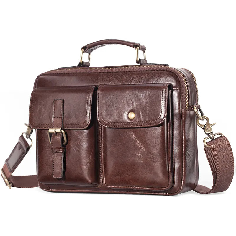 Brand New Cowhide Leather Messenger Bag Men Genuine Leather Handbag Male Travel Pad Shoulder Bag for Men Office Briefcase Totes Designer-Inspired Bags, Best Prices