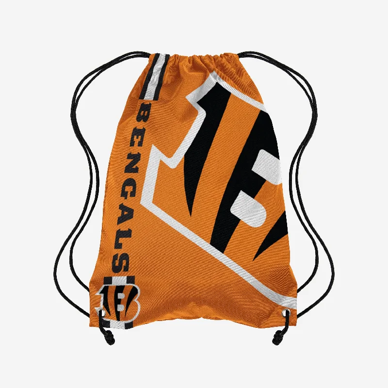 Cincinnati Bengals Orange Alternate Color Big Logo Drawstring Backpack The Bag Sale You've Been Waiting For Is Here