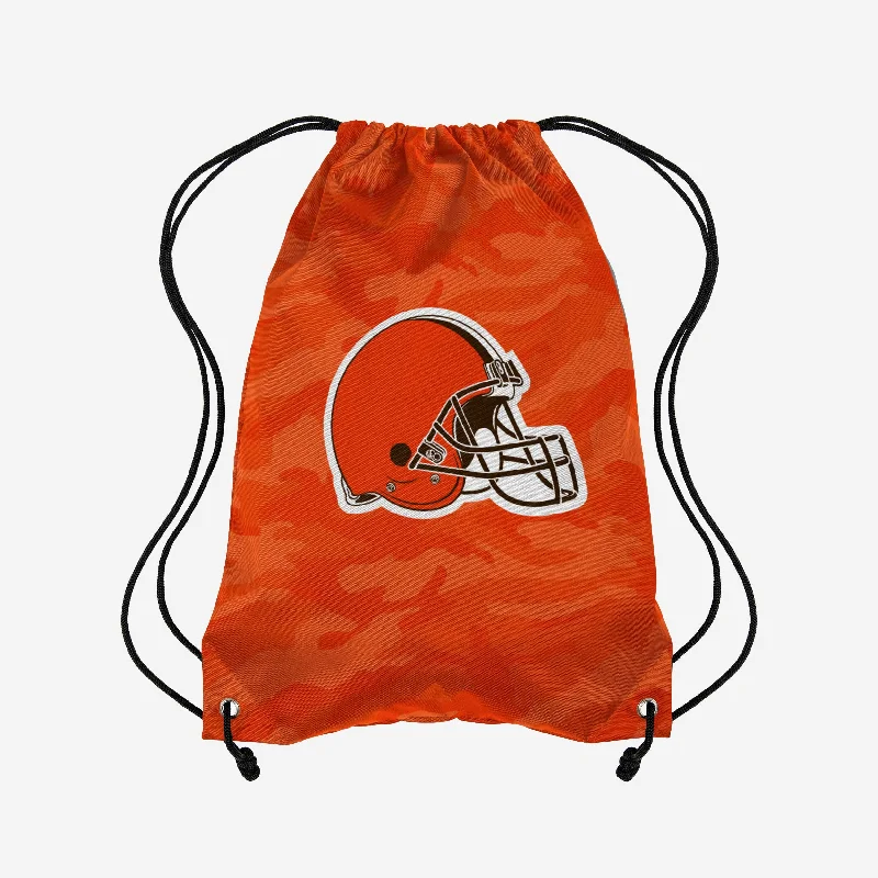 Cleveland Browns Big Logo Camo Drawstring Backpack Iconic Handbags At Budget-Friendly Prices Cleveland Browns Big Logo Camo Drawstring Backpack Iconic Handbags At Budget-Friendly Prices