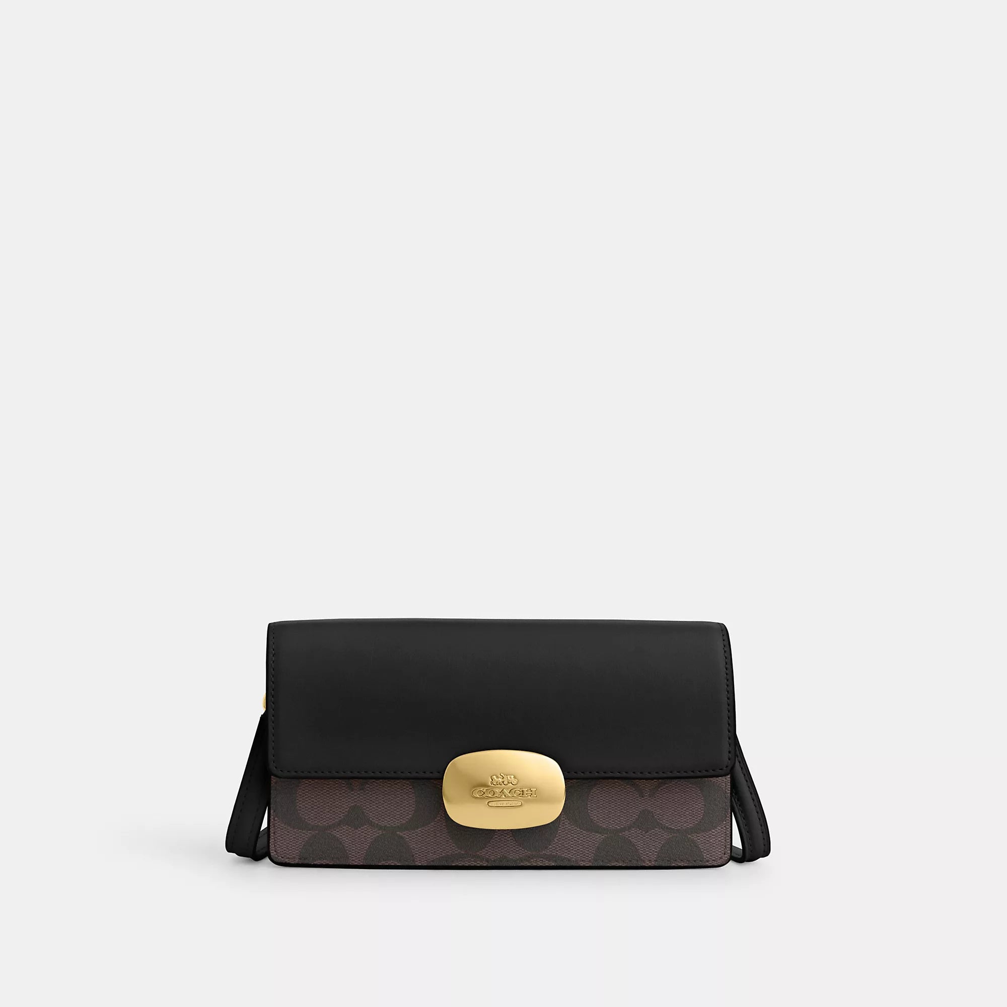 Coach Outlet Eliza Small Flap Crossbody In Signature Canvas Iconic Handbags At Unbeatable Prices