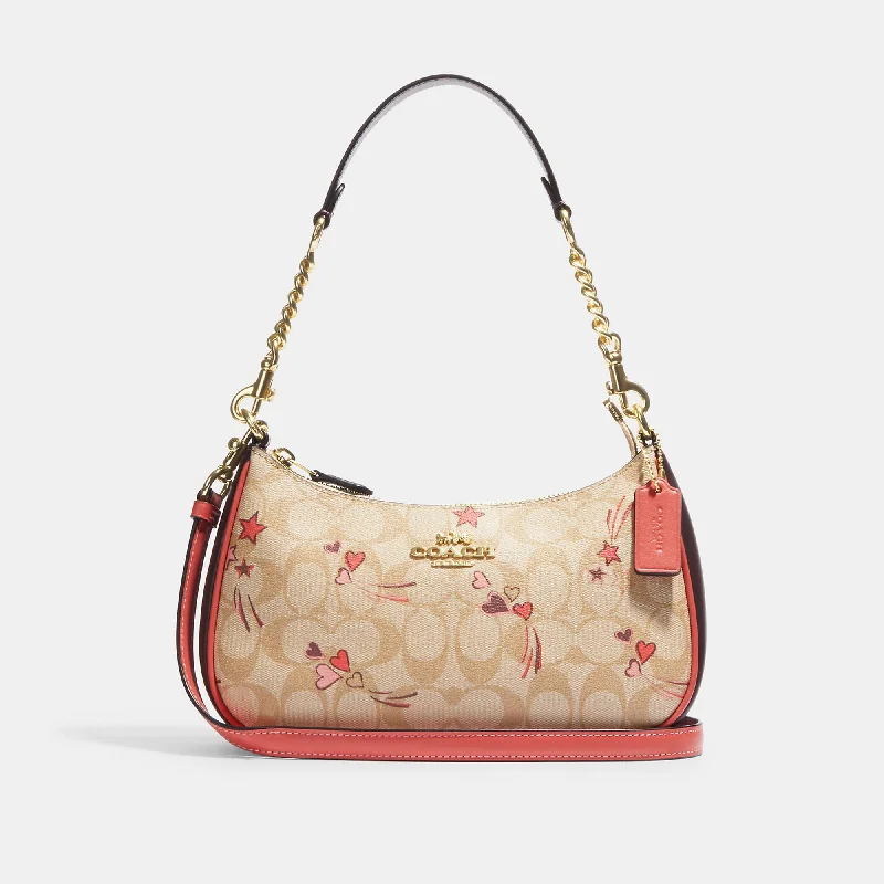 Coach Outlet Teri Shoulder Bag In Signature Canvas With Heart And Star Print Classic And Modern Handbags Now More Affordable Coach Outlet Teri Shoulder Bag In Signature Canvas With Heart And Star Print Classic And Modern Handbags Now More Affordable