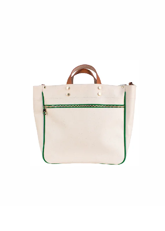 CODIE CANVAS TOTE - GREEN