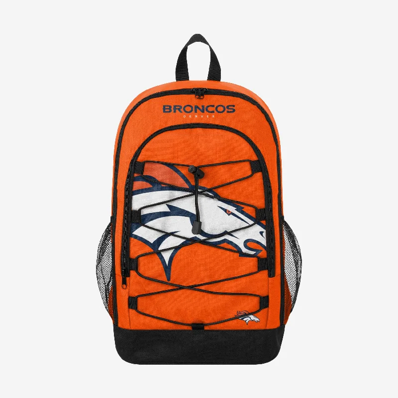 Denver Broncos Big Logo Bungee Backpack Flash Sale On Designer Bags