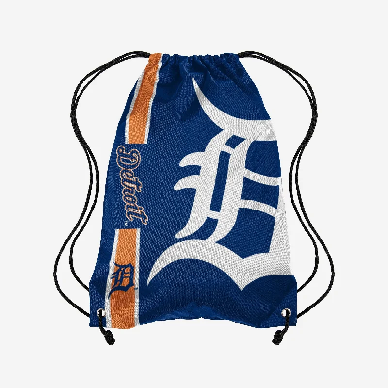 Detroit Tigers Big Logo Drawstring Backpack Premium Bags, Special Prices