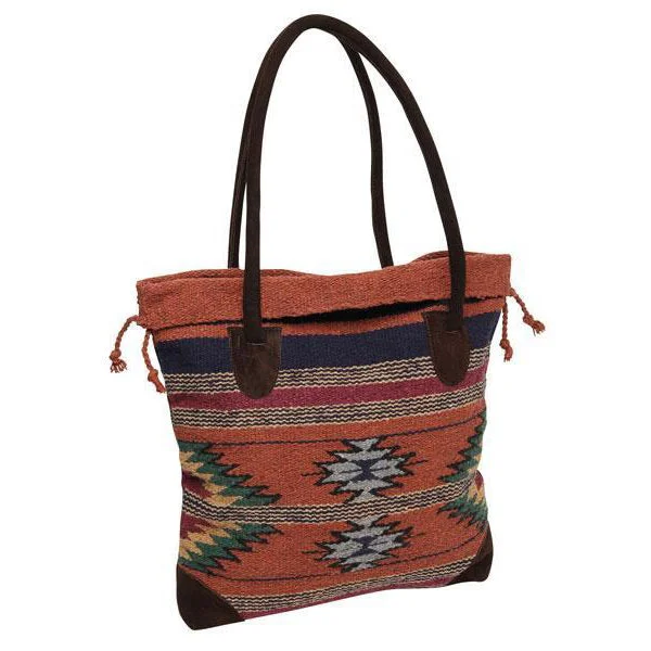 El Paso Saddleblanket Rust Monterrey Tote Bag