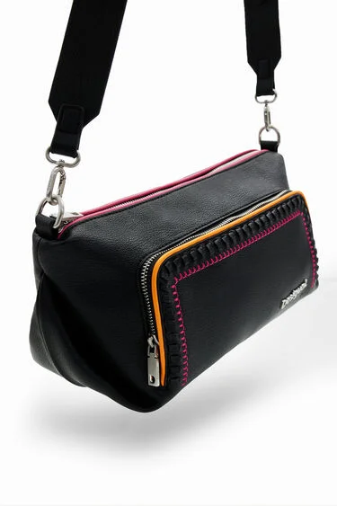 Embroidered Crossbody Tote - Black Handbag Deals You'll Love