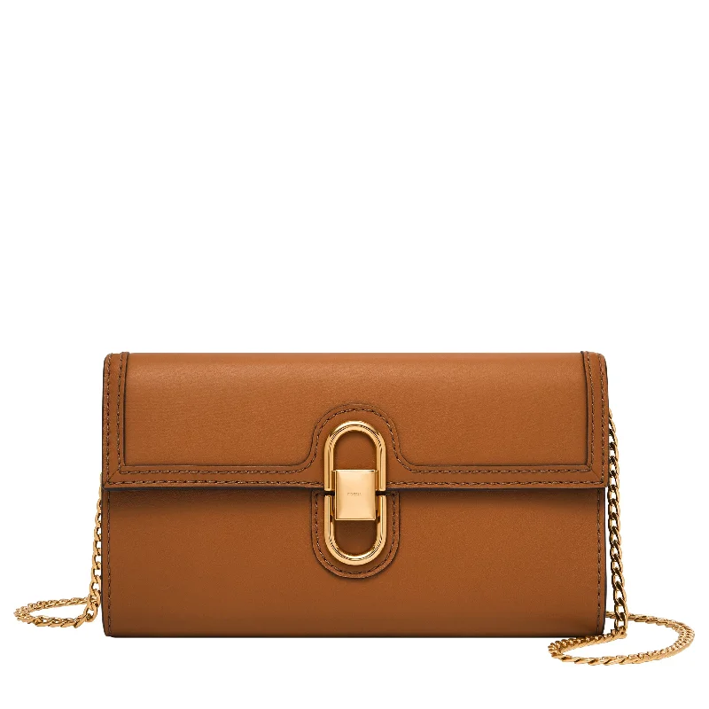 Fossil Women's Avondale Leather Wallet Crossbody Trendy Purses, Limited Offer