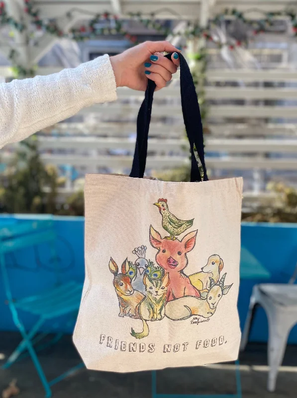 Friends Not Food Tote from Cocoally Stylish Bags At Unbeatable Prices – Shop Now