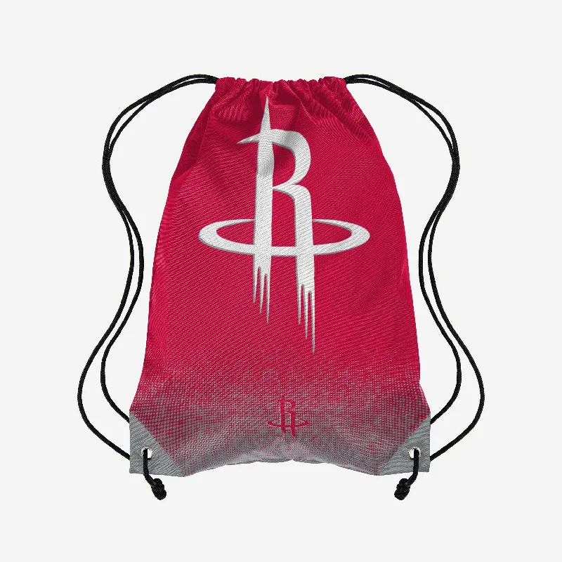 Houston Rockets Gradient Drawstring Backpack Trendy Purses, Limited Offer