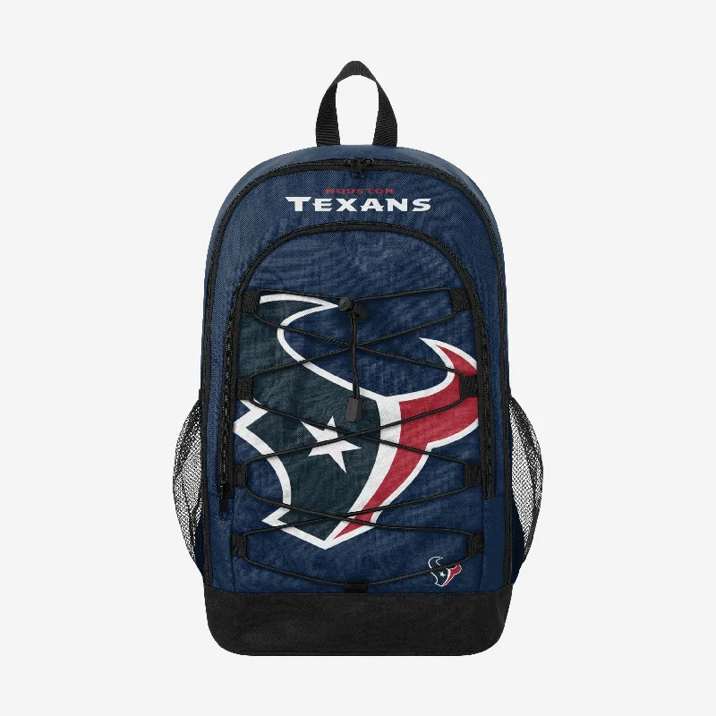 Houston Texans Big Logo Bungee Backpack Classic Totes, Exclusive Deals