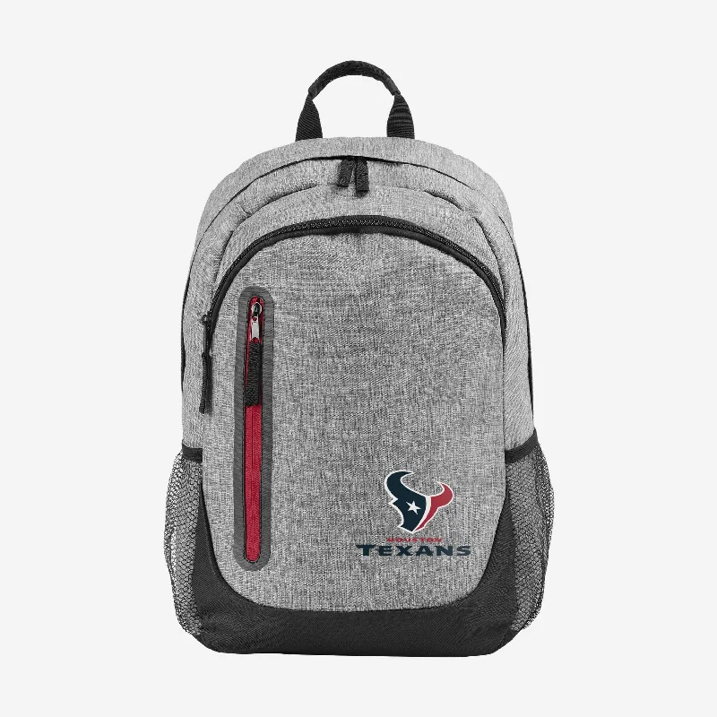 Houston Texans Heather Grey Bold Color Backpack