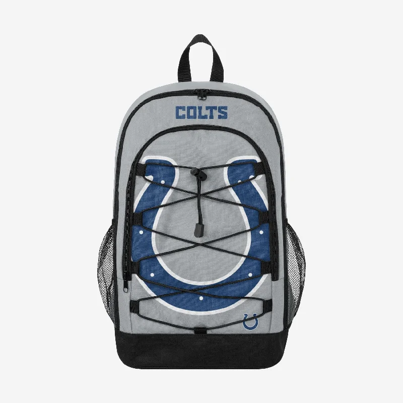 Indianapolis Colts Big Logo Bungee Backpack Everyday Bags, Budget-Friendly