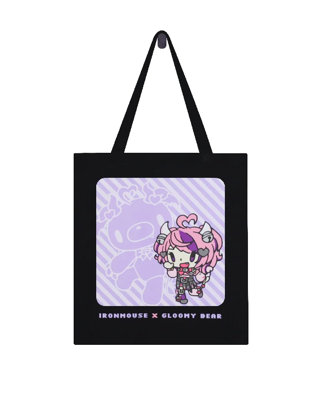 Ironmouse x Gloomy Bear Canvas Tote