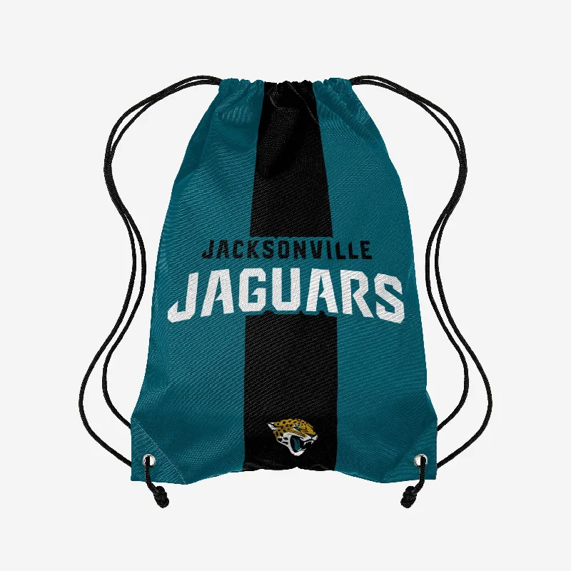 Jacksonville Jaguars Team Stripe Wordmark Drawstring Backpack Upgrade Your Look With Our Exclusive Bag Deals Jacksonville Jaguars Team Stripe Wordmark Drawstring Backpack Upgrade Your Look With Our Exclusive Bag Deals