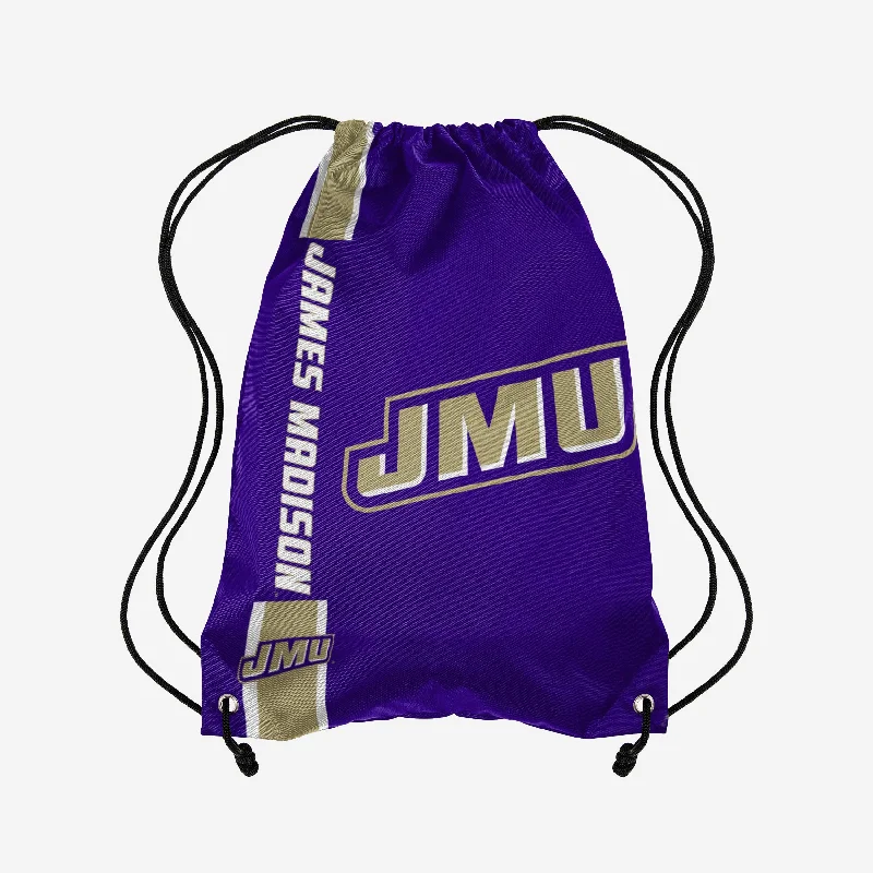 James Madison Dukes Big Logo Drawstring Backpack Best Bag Sale Of The Season
