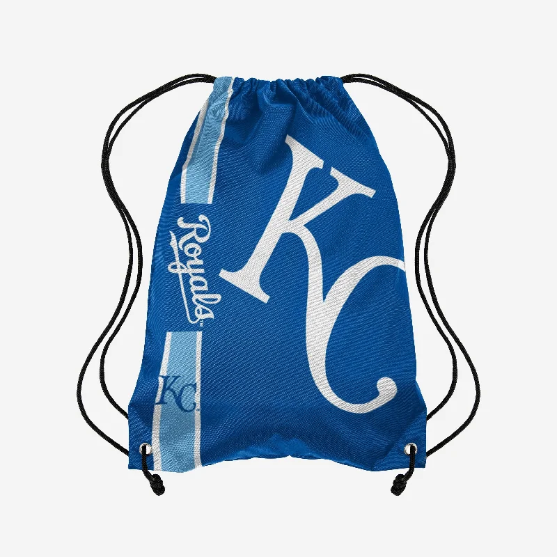 Kansas City Royals Big Logo Drawstring Backpack Classic Bags, Exclusive Deals