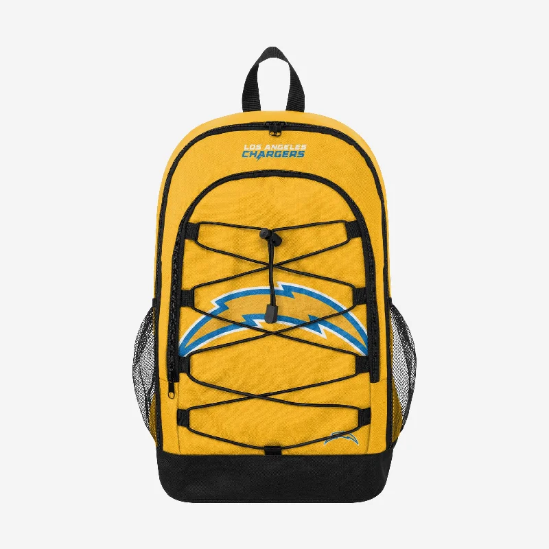 Los Angeles Chargers Big Logo Bungee Backpack Fashion Bags, Huge Savings