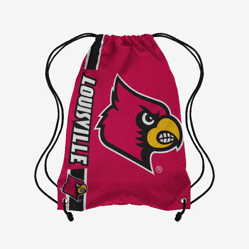 Louisville Cardinals Big Logo Drawstring Backpack