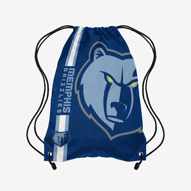 Memphis Grizzlies Big Logo Drawstring Backpack Fashion Bags, Huge Savings