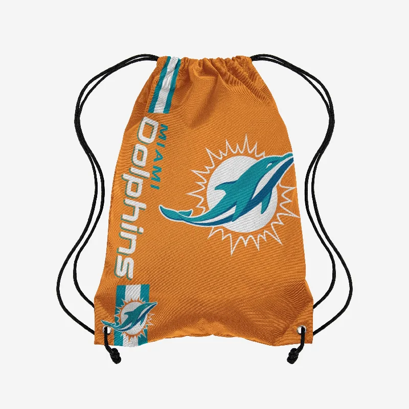 Miami Dolphins Orange Alternate Color Big Logo Drawstring Backpack Trendy Purses At Exclusive Promotional Rates Miami Dolphins Orange Alternate Color Big Logo Drawstring Backpack Trendy Purses At Exclusive Promotional Rates