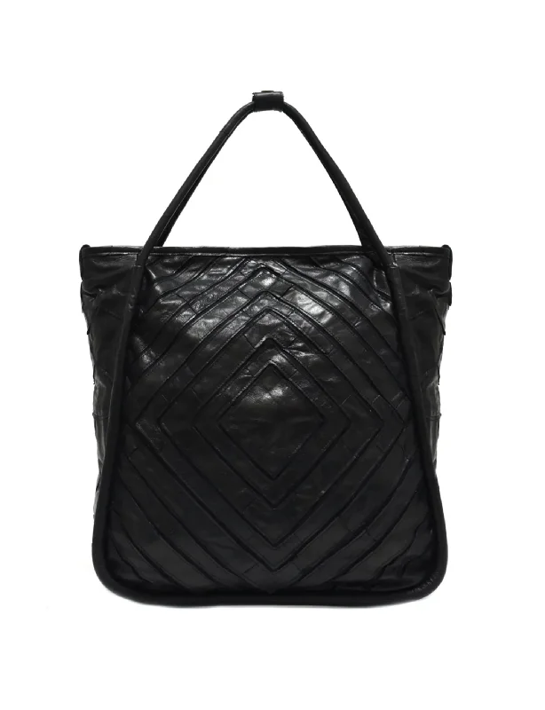 Benecio Leather Patchwork Tote, Black Limited-Stock Handbag Sale For A Stylish Look Benecio Leather Patchwork Tote, Black Limited-Stock Handbag Sale For A Stylish Look