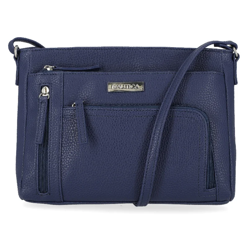Nautica Womens Zip Crossbody Bag Stylish Totes, Exclusive Savings