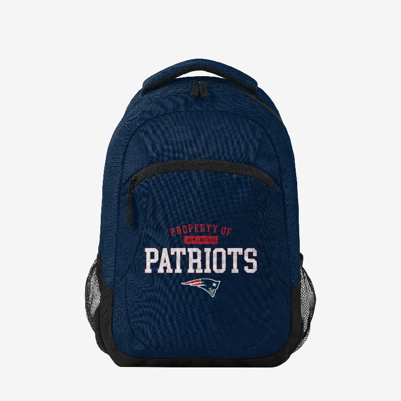 New England Patriots Property Of Action Backpack Fashion Bags, Limited Offer
