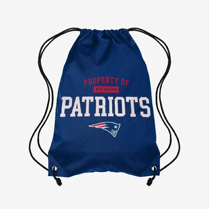 New England Patriots Property Of Drawstring Backpack