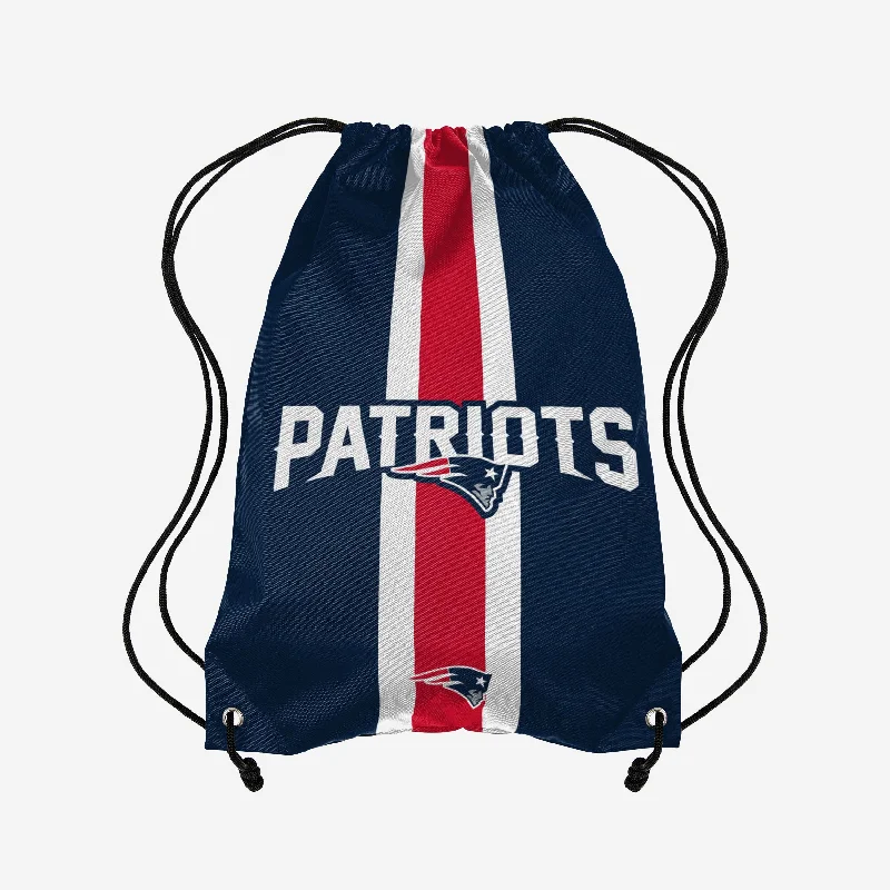 New England Patriots Team Stripe Wordmark Drawstring Backpack The Perfect Bag Sale Is Here New England Patriots Team Stripe Wordmark Drawstring Backpack The Perfect Bag Sale Is Here