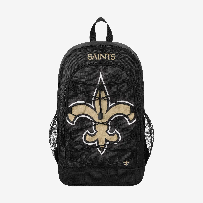 New Orleans Saints Big Logo Bungee Backpack Trendy Handbags At Limited-Time Discounts New Orleans Saints Big Logo Bungee Backpack Trendy Handbags At Limited-Time Discounts