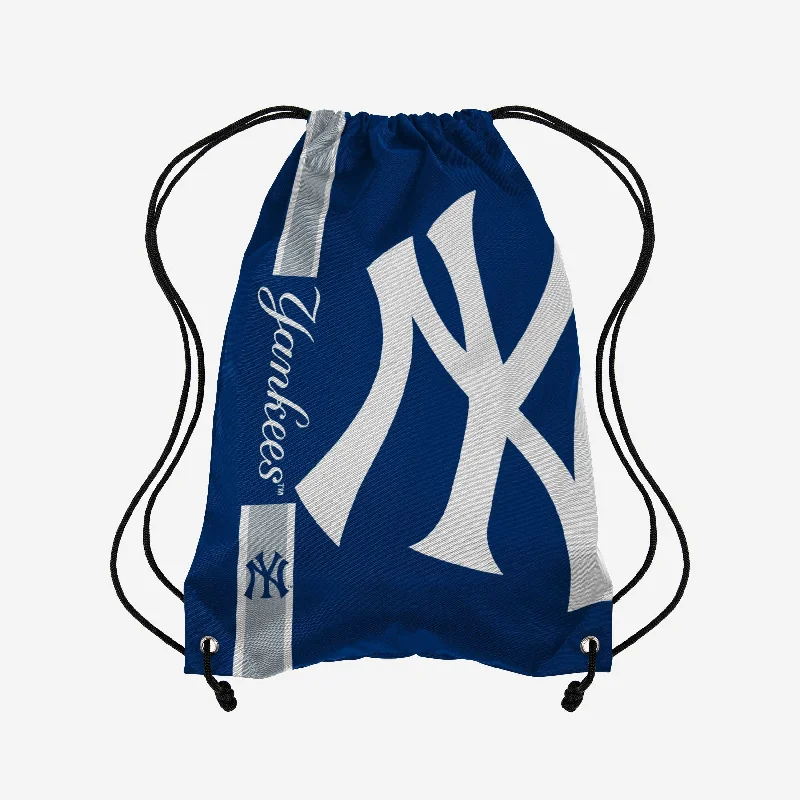 New York Yankees Big Logo Drawstring Backpack Everyday Bags At Wallet-Friendly Prices