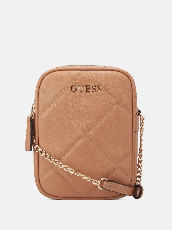 Quincey Quilted Mini Double-Zip Crossbody Grab Your Favorite Handbags For Less