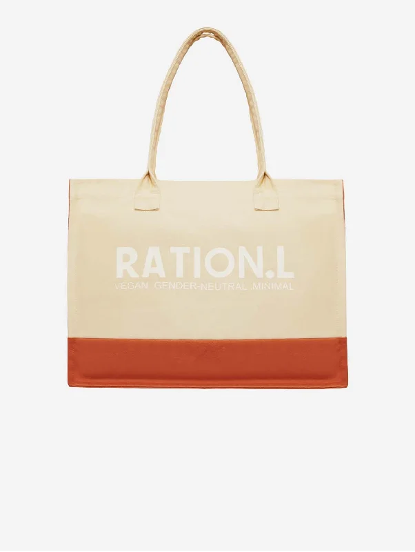 R.espect Unisex Organic Cotton Tote Bag | Beige & Red Must-Have Bags, Big Discounts