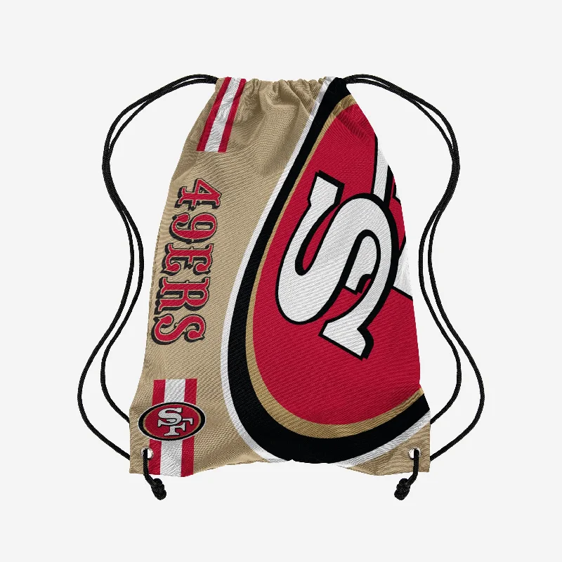 San Francisco 49ers Gold Alternate Color Big Logo Drawstring Backpack Trendy Backpacks, Huge Markdowns San Francisco 49ers Gold Alternate Color Big Logo Drawstring Backpack Trendy Backpacks, Huge Markdowns