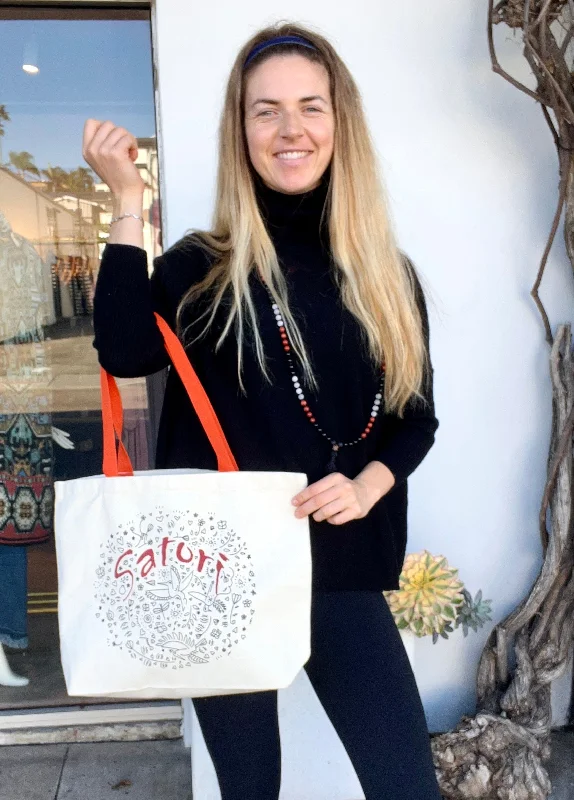 Satori Tote with Orange Strap The Handbag Sale You've Been Waiting For