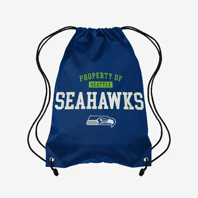 Seattle Seahawks Property Of Drawstring Backpack