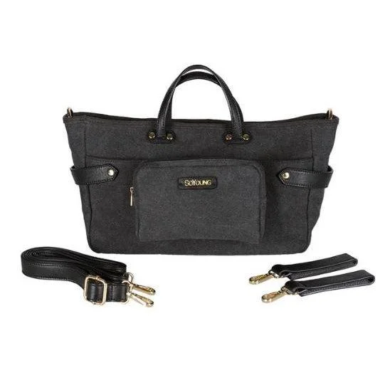 Andi 3-in-1 Stroller-Tote-Handbag - Black Fashionable Bags At Must-Have Prices